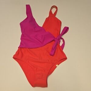 Summersalt Pink and Red One Piece Swimsuit